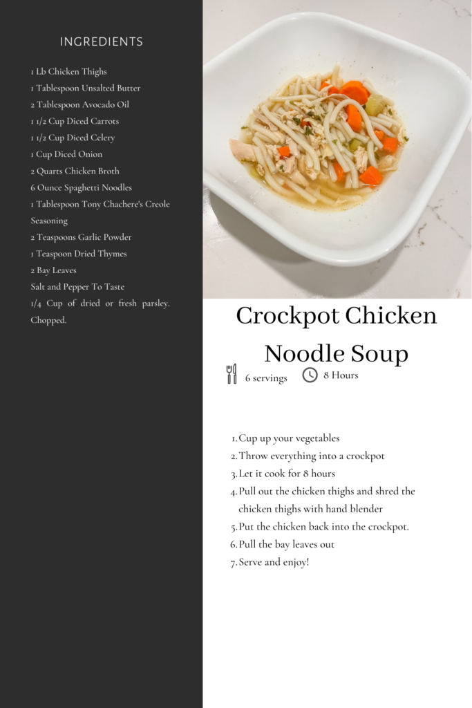 Healthy and Healing Crockpot Chicken Noodle Soup