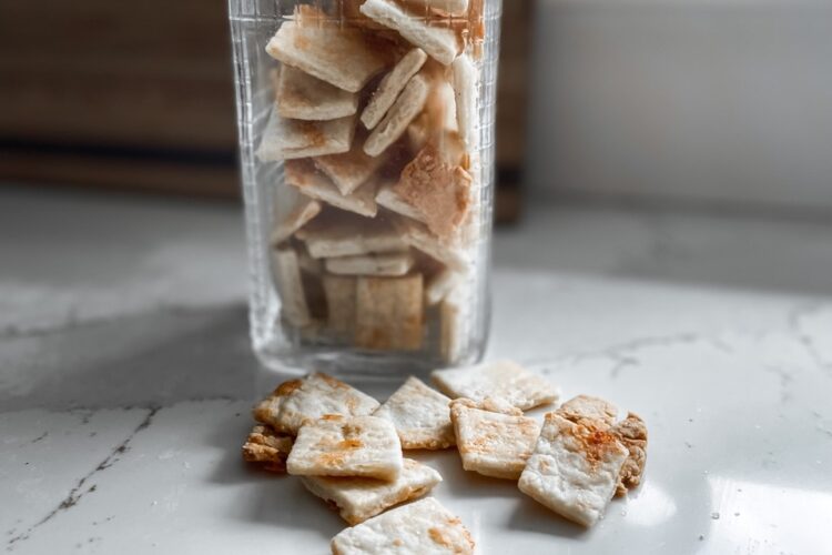 Cheddar Cheese Sourdough Crackers With Discard