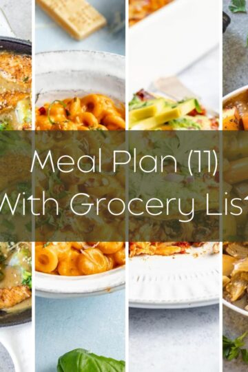 Meal Plan (11) With Grocery List